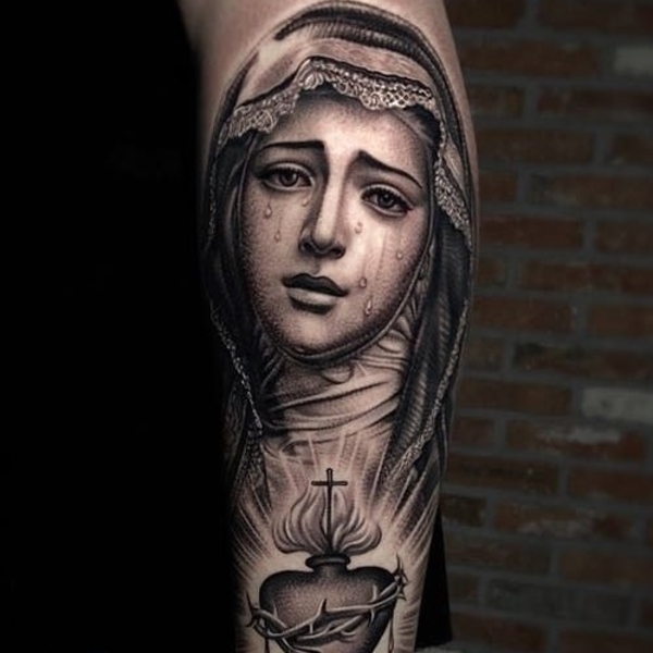 Mexican Catholic Mary Tattoo Eronsadhbh