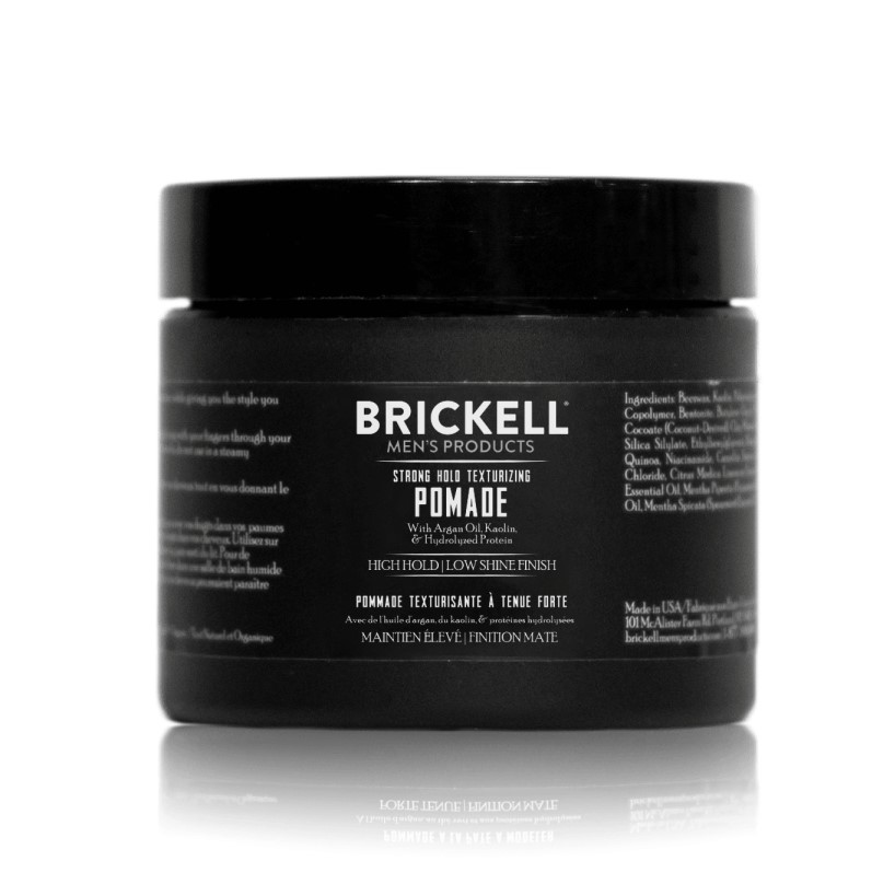 Brickell Strong Hold Texturizing Pomade for Men