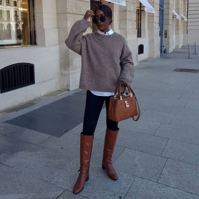 outfits to wear with brown boots