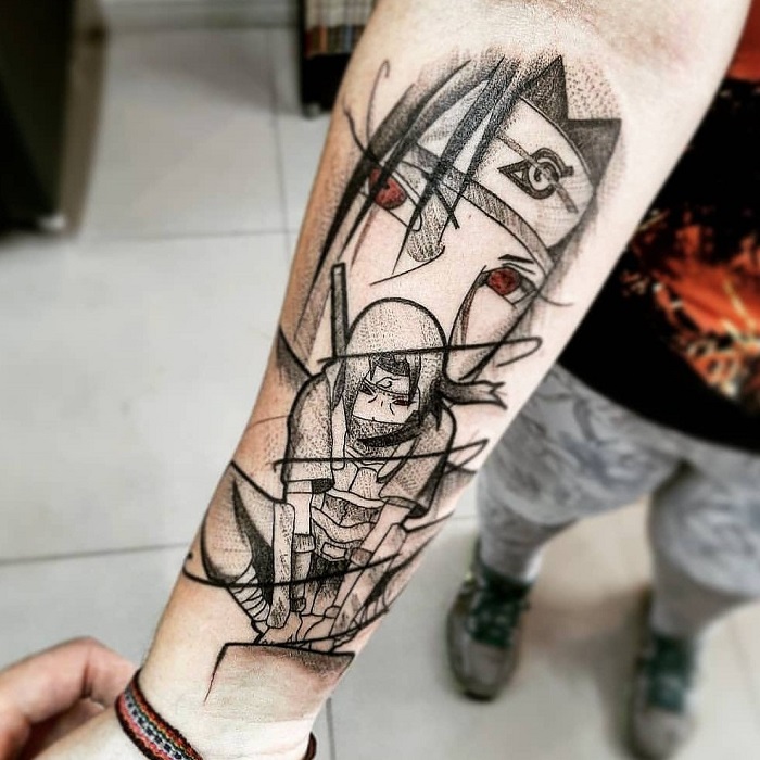 Sasuke Itachi tattoo by polycsj  Tattoogridnet