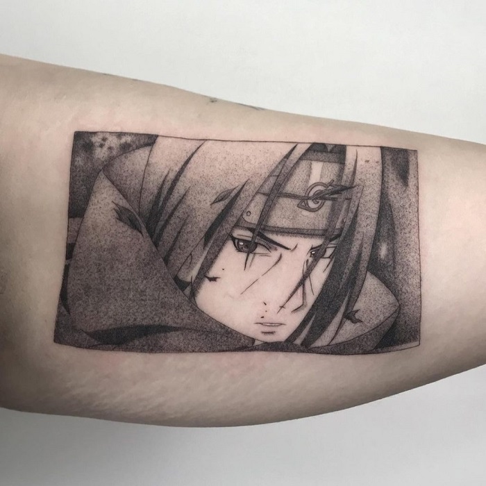 Got my first tattoo dedicated to my favorite anime character of all time,  Itachi Uchiha. Done by Ale at 10 Thousand Foxes Tattoo, Los Angeles. : r/ tattoos