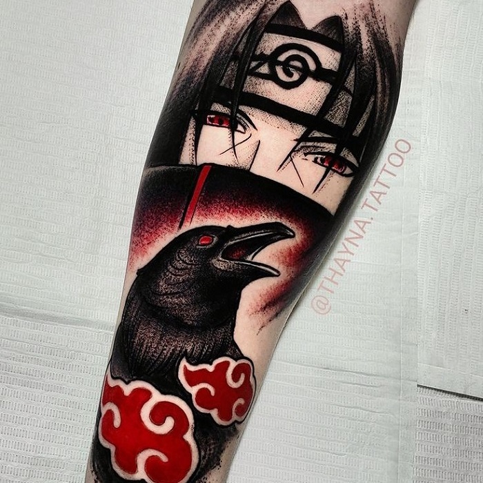 Naruto Sharingan Tattoo Stickers Anime Uchiha Itachi Figures Waterproof  Temporary Tattoo Stickers Toys for Kids Christmas Gifts