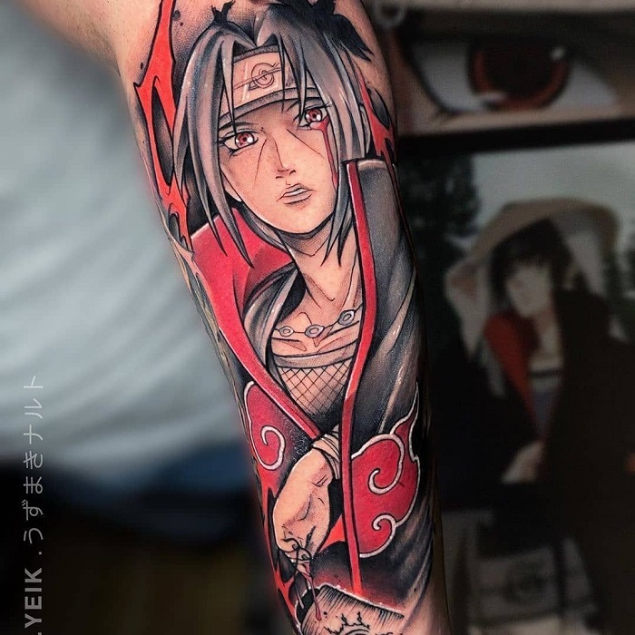 Got my first tattoo dedicated to my favorite anime character of all time,  Itachi Uchiha. Done by Ale at 10 Thousand Foxes Tattoo, Los Angeles. : r/ tattoos