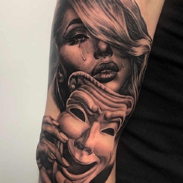 Laugh Now Cry Later Tattoo For Girls