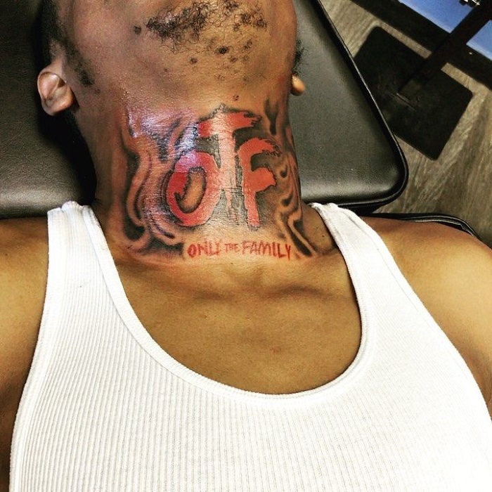 lil durk neck tattoo