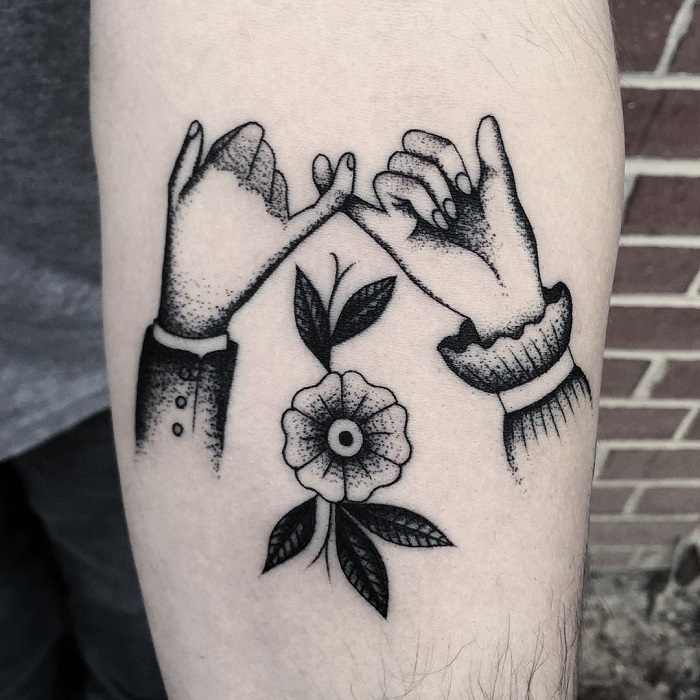 a pinky promise  by David at Evolution Tattoo here in New Jersey  r tattoos