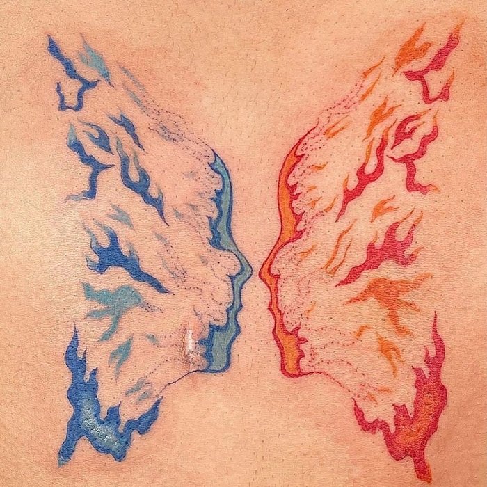 Twin Flames Tattoo