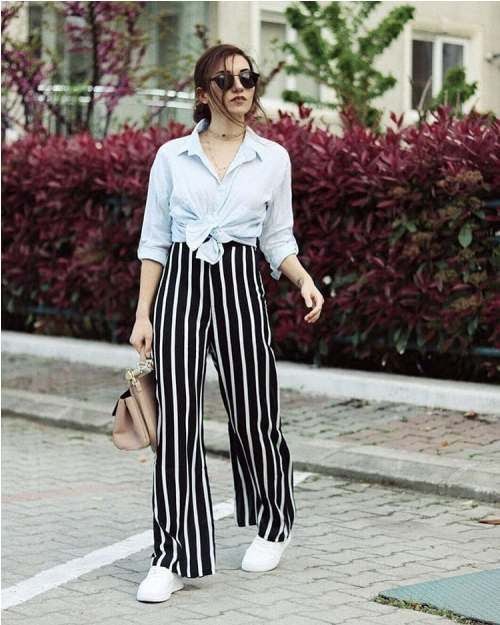 What To Wear With Black And White Striped Pants Encycloall