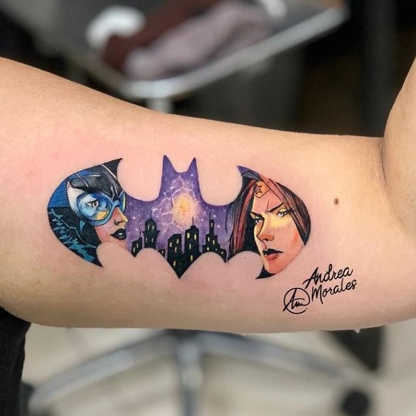 Batman tattoo on the foot  Tattoogridnet