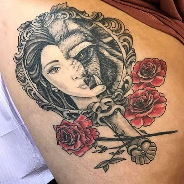 200 Best Beauty and the Beast Tattoos 2023 Disney Inspired Designs