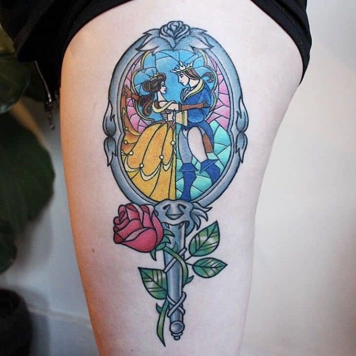 Beauty and the Beast Tattoo and Other Awesome Disney Tat Inspiration 