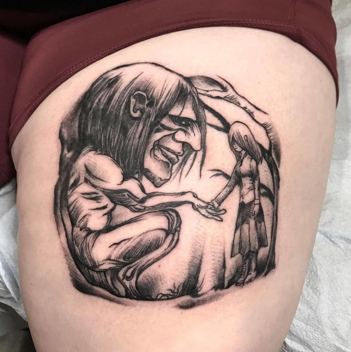 15 Attack On Titan Tattoos Even Mikasa Will Be Envious Of  Tattoodo