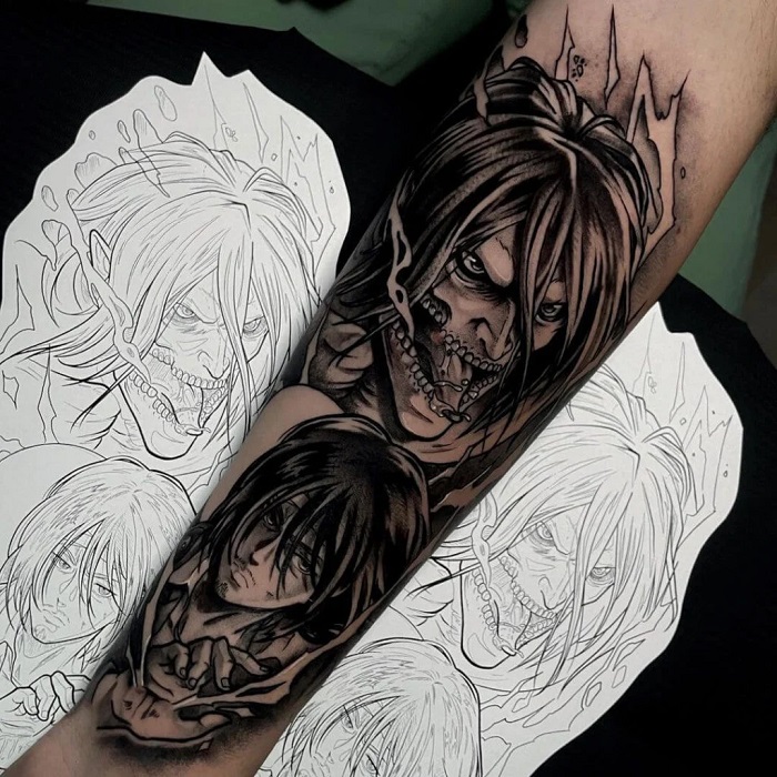 30 Best Attack on Titan Tattoo Ideas