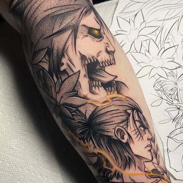 30 Best Attack on Titan Tattoo Ideas