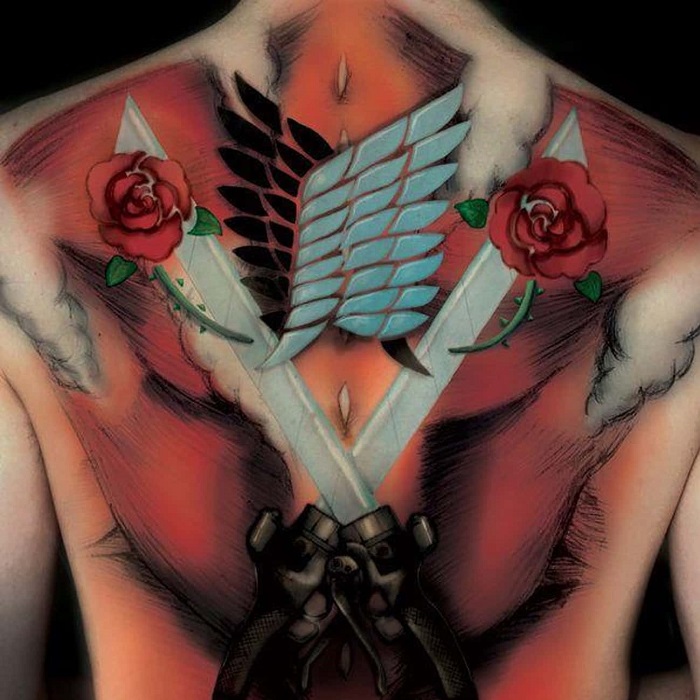 wings of freedom attack on titan tattoo