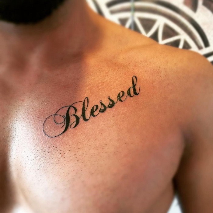 Truly Blessed   tattoo quote download free scetch