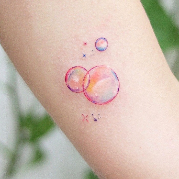 30 Wonderful Bubble Tattoos for Men [2024 Inspiration Guide]