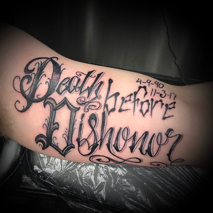 87 Spectacular Death Before Dishonour Tattoos