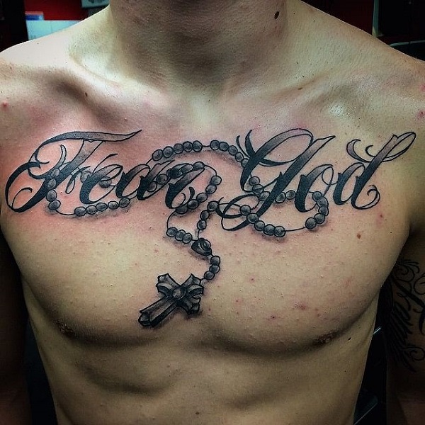 Lord Forgive Me  Jesus Christ Chest Tattoo For Men
