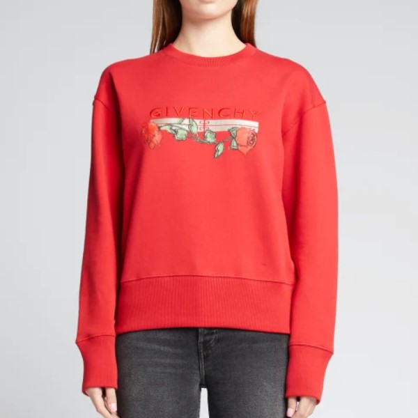 designer embroidered sweatshirt