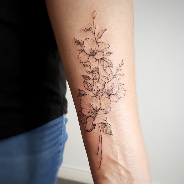 Top 55 Best Gladiolus Flower Tattoo Ideas  2021 Inspiration Guide