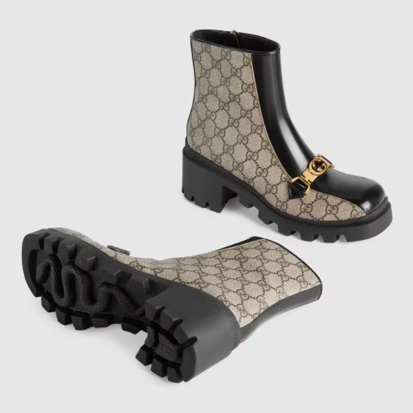 Gucci Horesbit Interlocking G ankle boots