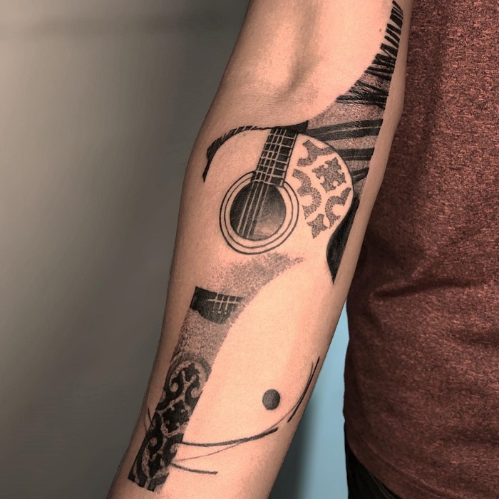 Stratocaster Tattoo by Brandon Schultheis: TattooNOW