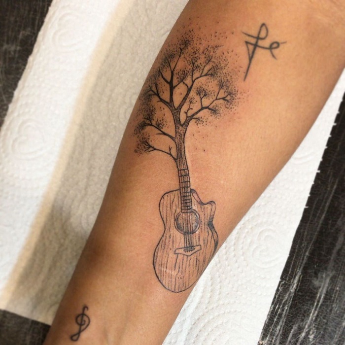 30 Best Guitar Tattoo Ideas