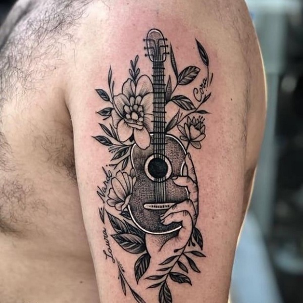 77 Top Guitar Tattoo Ideas 2023  Music Industry How To