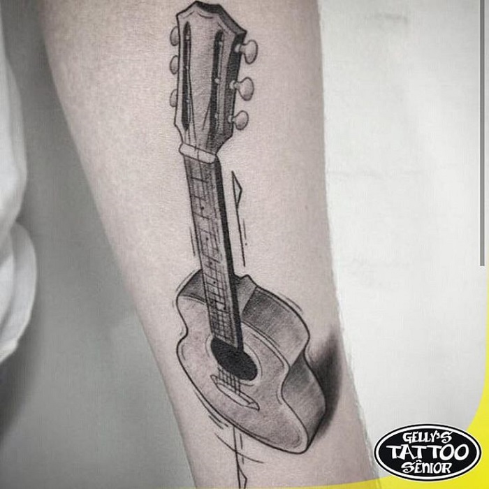 30 Best Guitar Tattoo Ideas