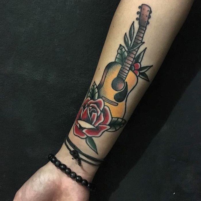 30 Best Guitar Tattoo Ideas