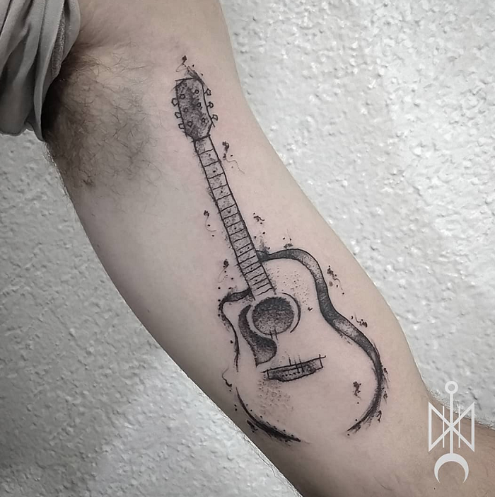 100 Acoustic Guitar Tattoos