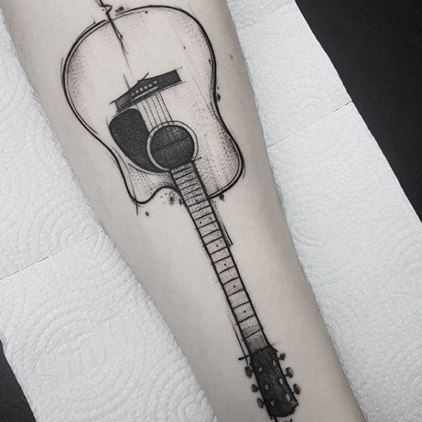 Guitar Tattoo. | Music tattoo sleeves, Guitar tattoo, Guitar tattoo design