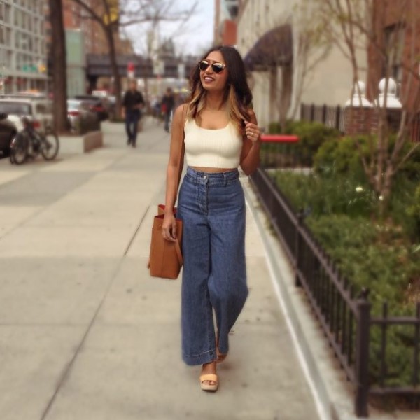 How To Wear Wide Leg Jeans The Motherchic | vlr.eng.br