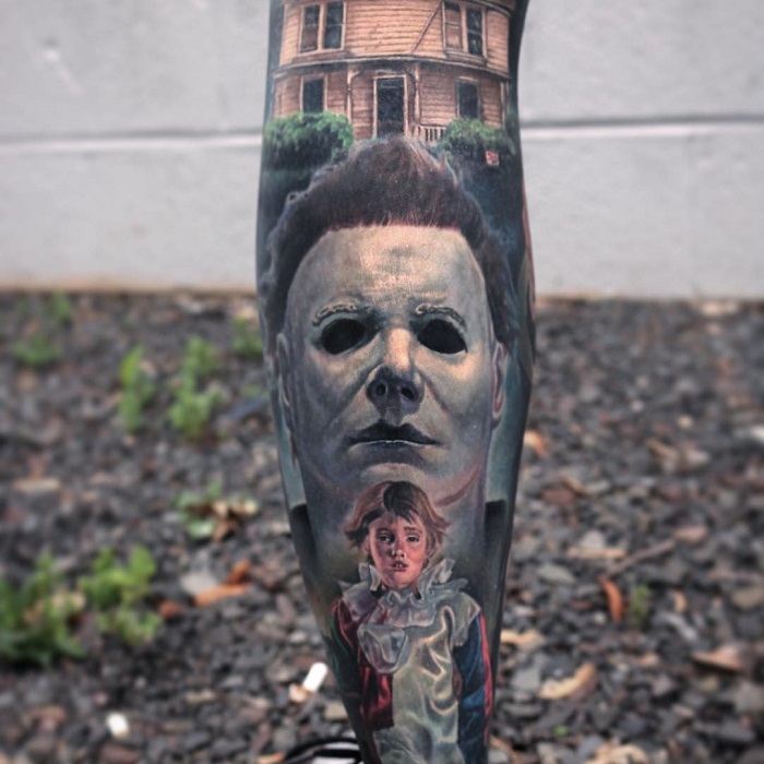 Long love affair with horror inspired introverts tattoo Best Tattoo  Contest poll video  clevelandcom