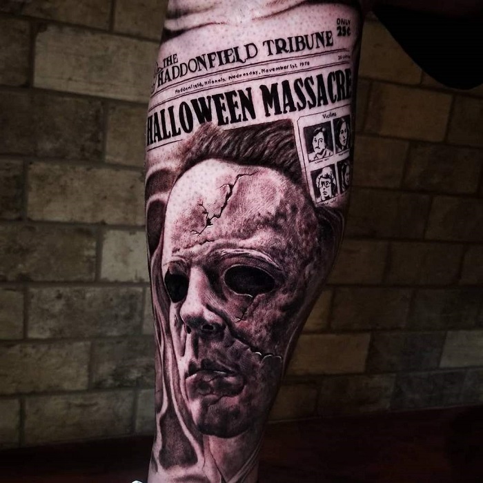 I got the BEST Michael Myers Tattoo EVER  YouTube