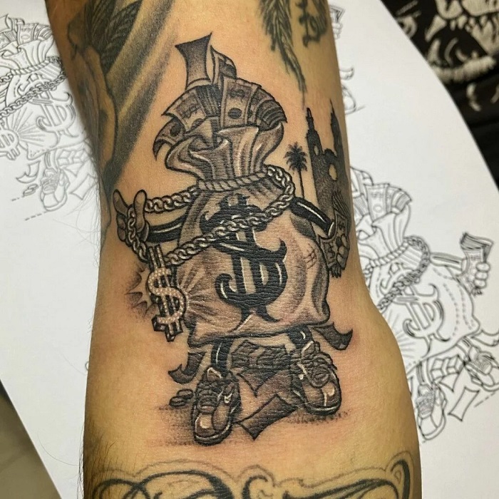 30 Best Money Bag Tattoo Ideas