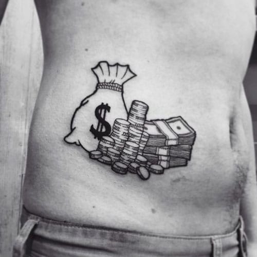 money bag tattoo