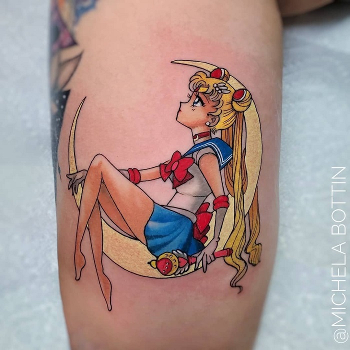 we love sailor moon yes I had to get a tattoo  rsailormoon