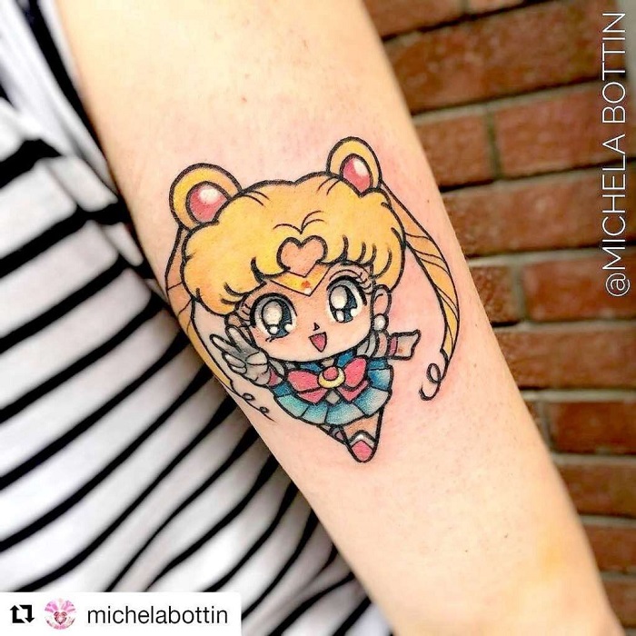 flowerjino and I got sailor moon tattoos together Small and simple but so  cute v sailormoontattoo  Sailor moon tattoo Moon tattoo Minimalist  tattoo