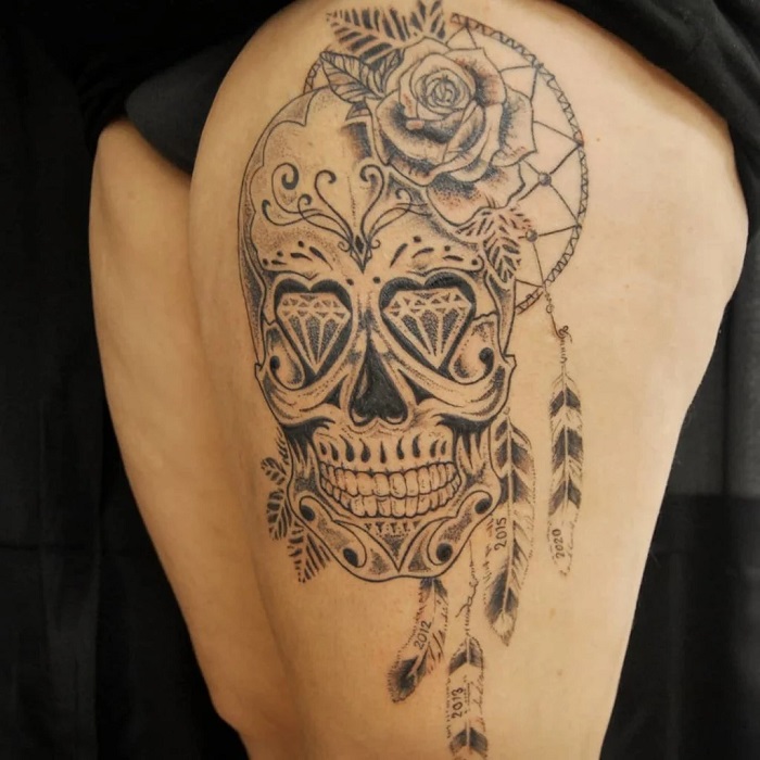 30 Best Santa Muerte Tattoo Ideas 