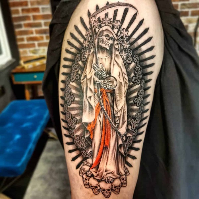 30 Best Santa Muerte Tattoo Ideas  Read This First