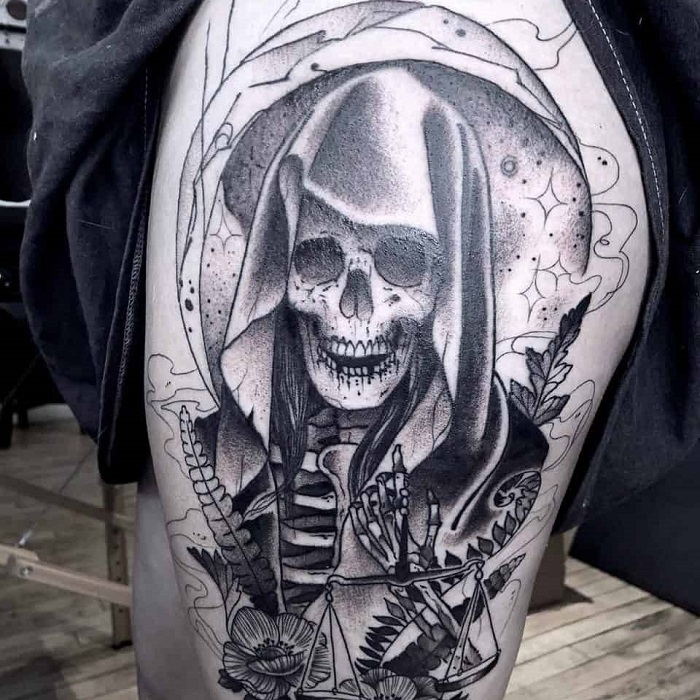 30 Best Santa Muerte Tattoo Ideas 