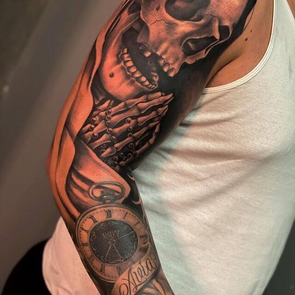 santa muerte tattoo ideas