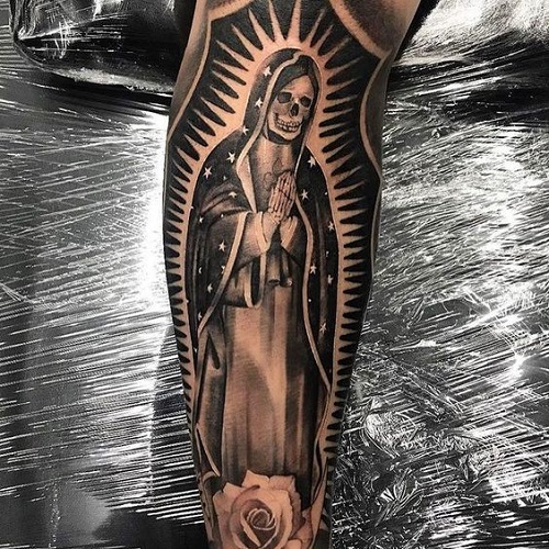 30 Best Santa Muerte Tattoo Ideas 