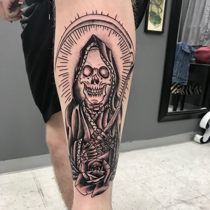 mexican muerte tattoo