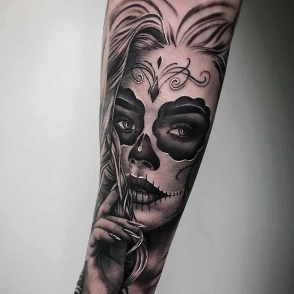 30 Best Santa Muerte Tattoo Ideas - Read This First