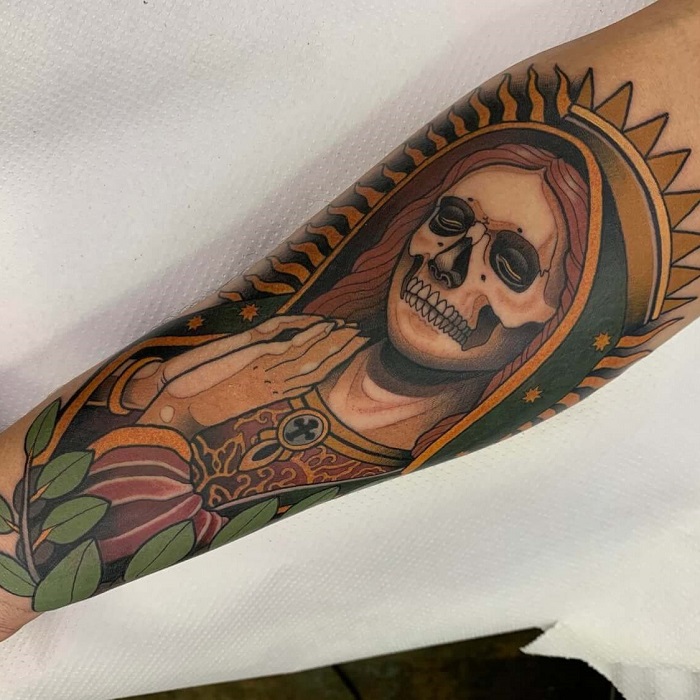 30 Best Santa Muerte Tattoo Ideas 