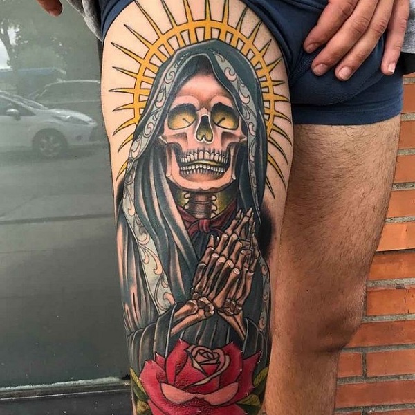 30 Best Santa Muerte Tattoo Ideas 