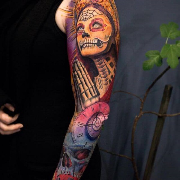 30 Best Santa Muerte Tattoo Ideas 